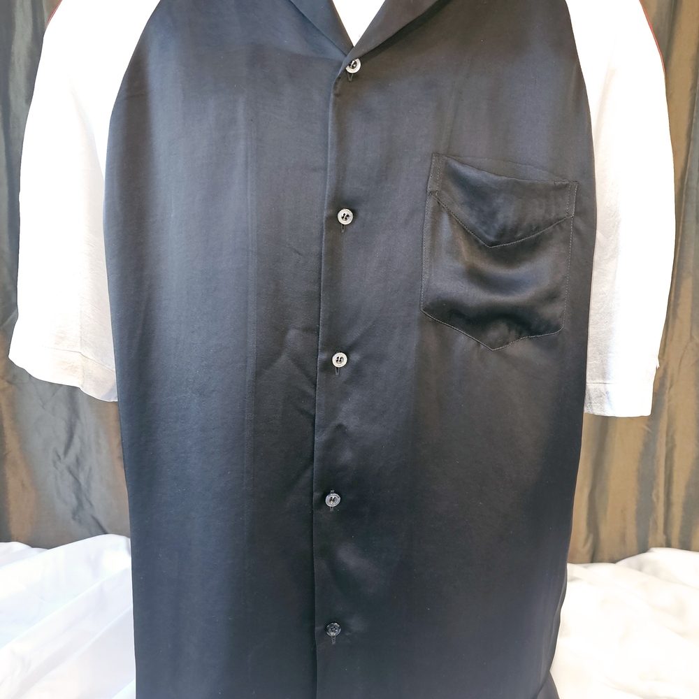 Gucci Red and Black Satin Shirt